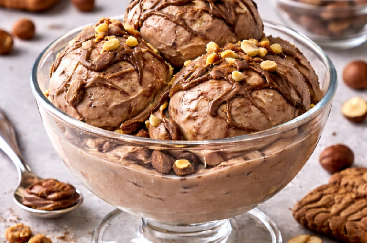 Rețeta pentru înghețată cu nutella! Un desert cremos și ușor de făcut acasă!