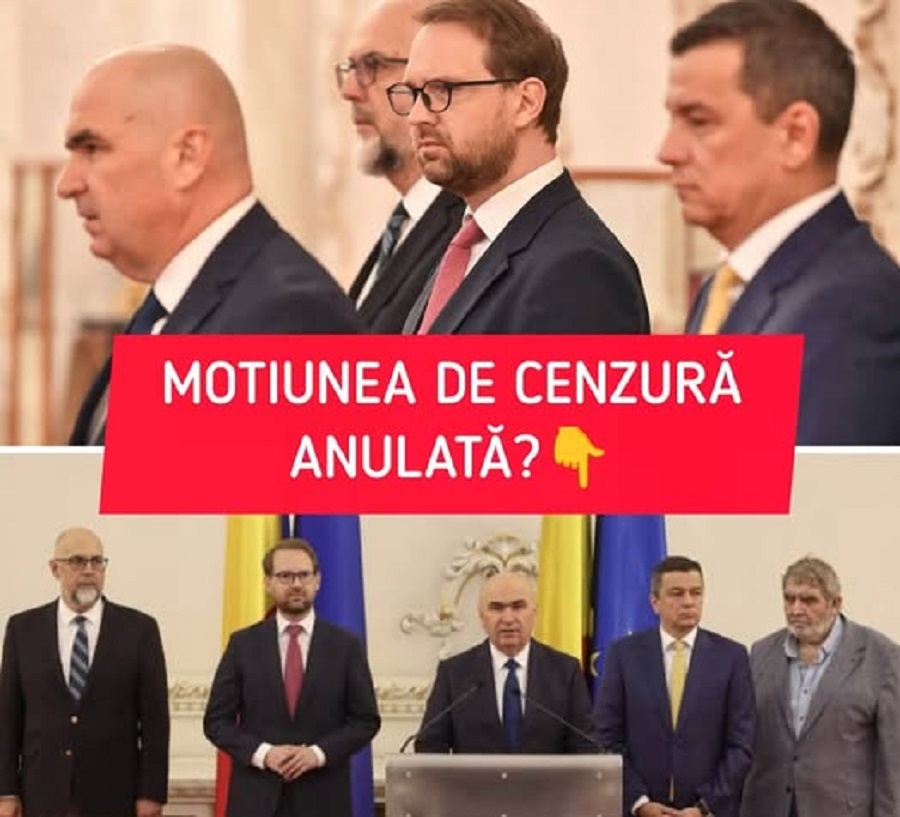 Șoc pe scena politică! Moțiunea de cenzură a fost anulată?