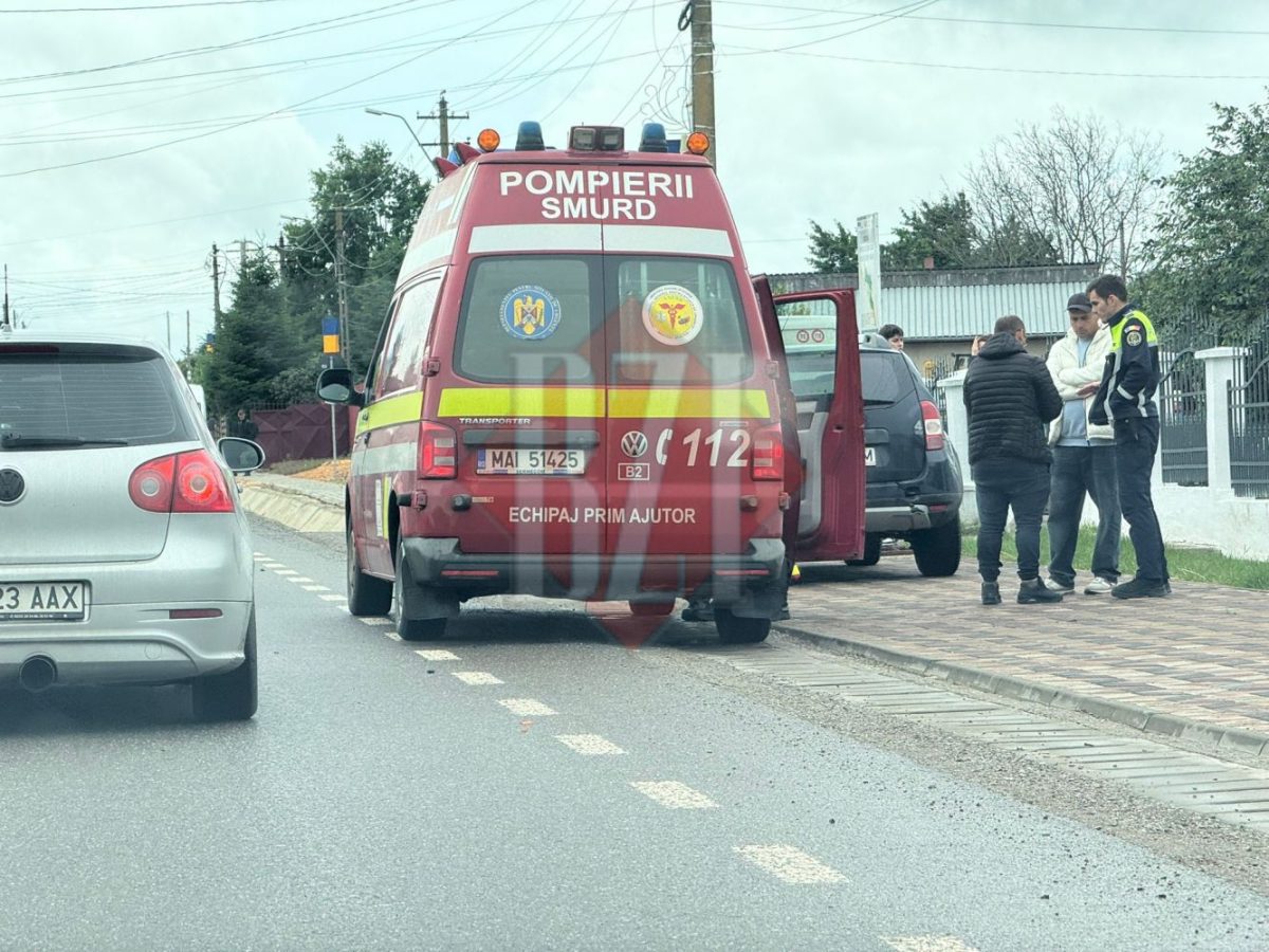 Momente de panică la Iași! Accident între un autocar și o autoutilitară