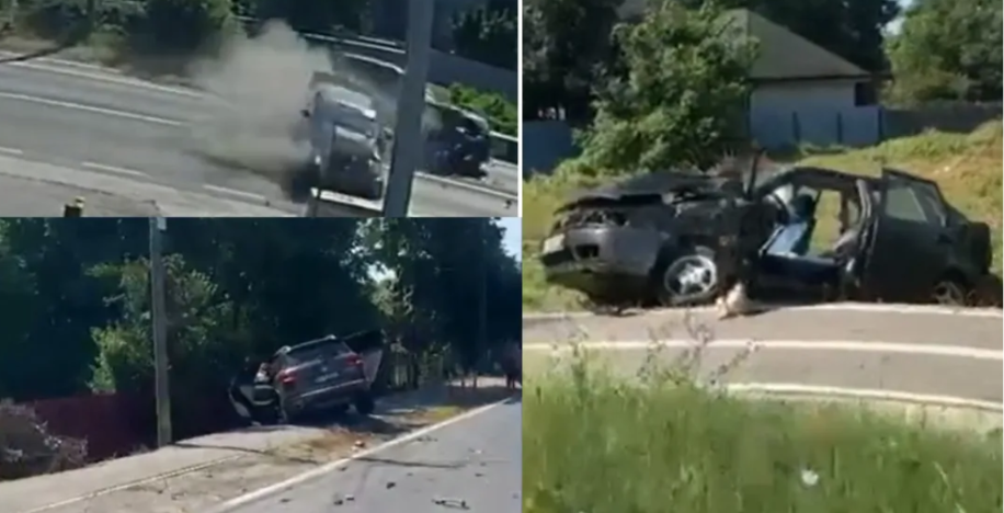 Accident grav pe DN1A. Un șofer a virat peste linia continuă și a fost izbit în plin de un alt autoturism