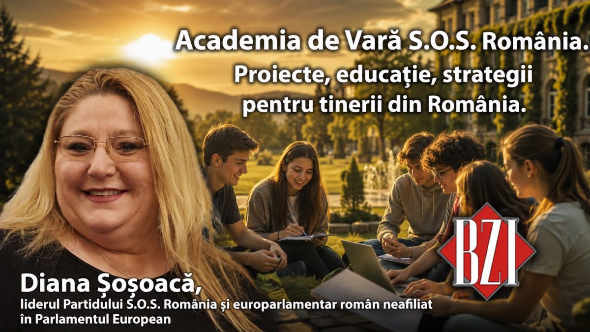 Studioul mobil BZI Live, direct de la Academia de Vară S.O.S. România, alături de președintele Diana Șoșoacă