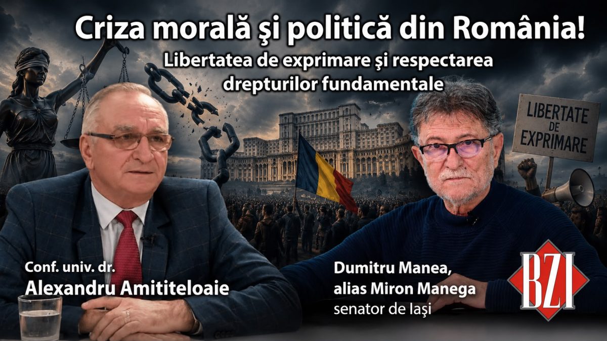 Ediție specială BZI Live, direct de la Academia de Vară S.O.S. România. Senatorul Dumitru Manea și profesorul Alexandru Amititeloaie despre istorie, statul de drept și Constituție