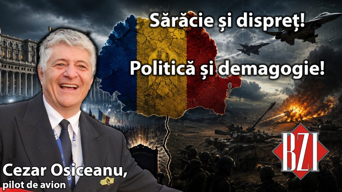 Studio-Dezbatere BZI LIVE, pe cele mai fierbinți teme, alături de cunoscutul pilot de avion Cezar Osiceanu