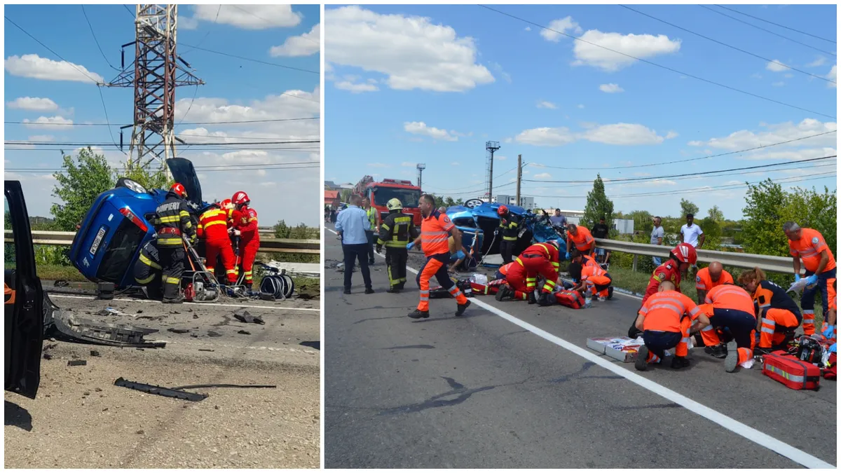 Accident pe DN 2B, la Ianca. Doi soți au murit după o depășire care s-a încheiat cu un impact violent