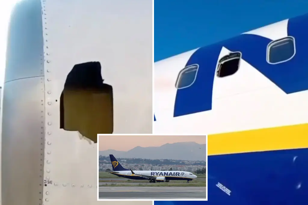Anchetatorii au aflat ce a provocat incidentul în care un pasager era să fie aspirat din avionul Ryanair
