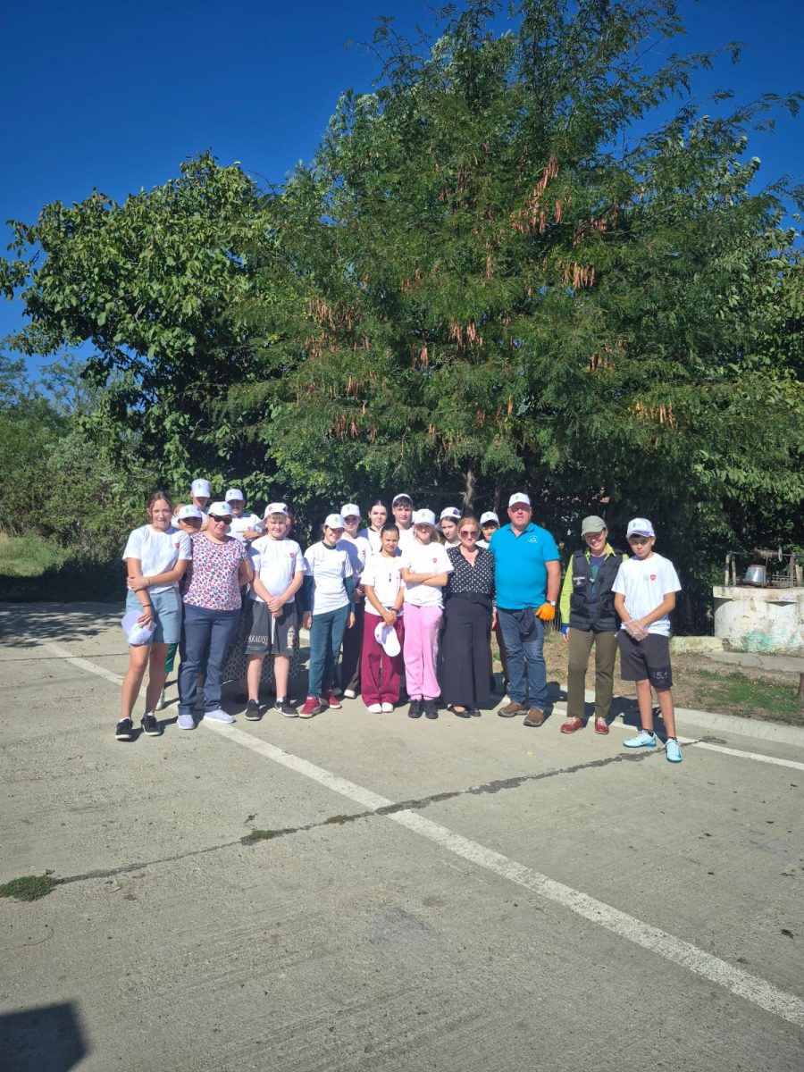 Elevii Liceului Tehnologic Vlădeni participă la ecologizarea comunei