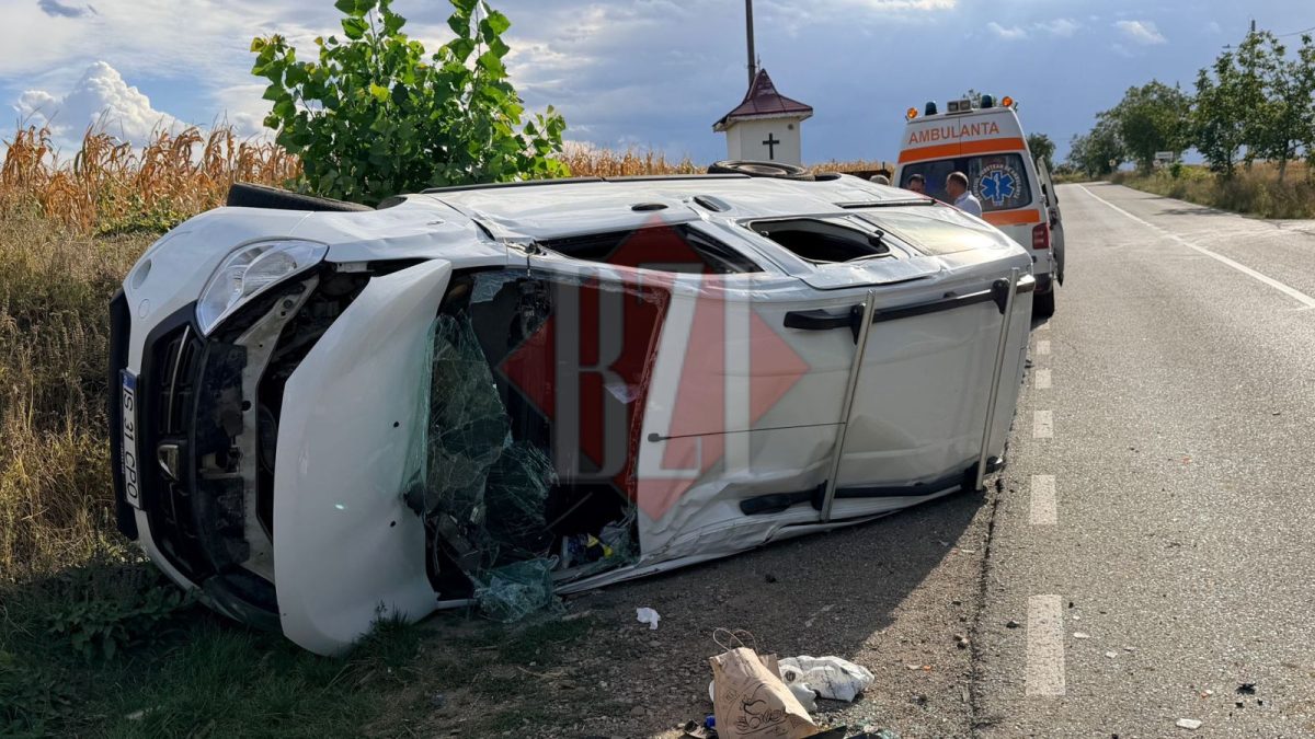 Accident violent la Iași! Două autoturisme, implicate într-o coliziune. Un copil a fost rănit