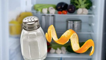 A presărat bicarbonat de sodiu și sare pe cojile de portocală și a descoperit cel mai tare truc! Combinația e utilă în casă